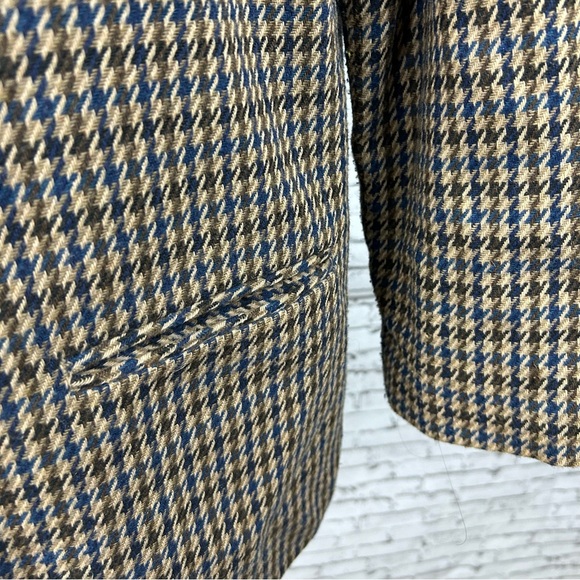 SAG HARBOR | 40% wool houndstooth blazer with shoulder pads size 16 - Picture 8 of 12